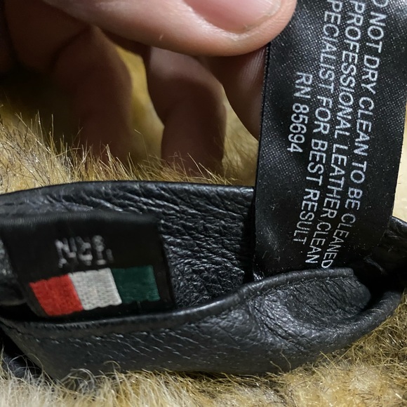 Mark Andre New York XL Mens Reversible Leather Fur Coat Italy Skin - Picture 5 of 7